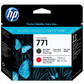 HP 771 DesignJet Printhead - Matte Black/Chromatic Red (CE017A)