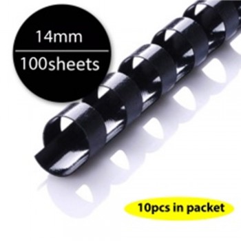 Black Plastic Binding Comb 14mm, 100sheets (10pcs/pkt)