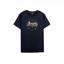 Batman Series: Golden Logo Tee (Navy, Size XXL)