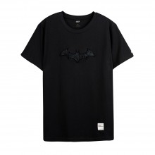 Justice League Series Batman Logo Tee (Black, Size S)