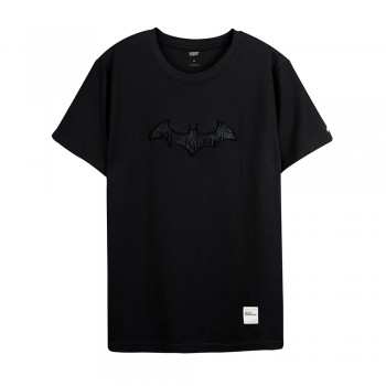 Justice League Series Batman Logo Tee (Black, Size L)