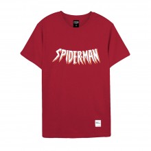 Spider-Man Series Spider Web Tee (Red, Size M)