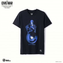 Marvel Captain America: Civil War Tee Captain America - Black, Size XS (APL-CA3-029)