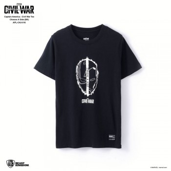 Marvel Captain America: Civil War Tee Choose A Side - Black, Size XS (APL-CA3-016)