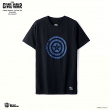 Marvel Captain America: Civil War Tee Shield - Black, Size S (APL-CA3-027)