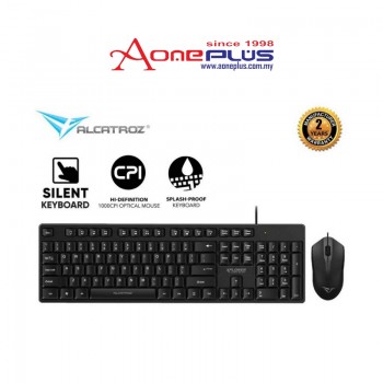 (AONE PLUS SS2) ALCATROZ XPLORER C3300 SILENT CLICK USB WIRED KEYBOARD & MOUSE COMBO