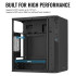 AEROCOOL CS-106-S-BK-V1 BLACK MINI TOWER CASE WITHOUT PSU