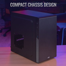 AEROCOOL CS-106-S-BK-V1 BLACK MINI TOWER CASE WITHOUT PSU