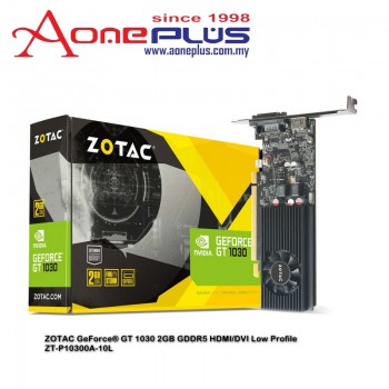 ZOTAC GeForce® GT 1030 2GB GDDR5 HDMI/DVI Low Profile- ZT-P10300A-10L