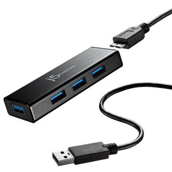 J5CREATE JUH340N 4-PORT USB3.0 MINI HUB W/O ADAPTER