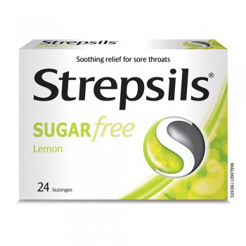 Strepsils Sugar Free Lemon Lozenges 24s